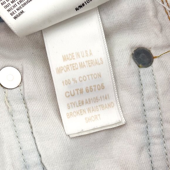 AGOLDE Broken Waistband Denim Shorts Women’s Size 24 Attempt High Rise - Picture 4 of 5